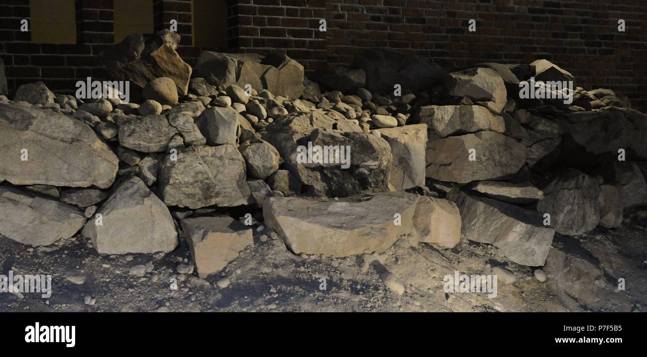 Nordwand der Friedhof. Rund um das Haus des Heiligen Geistes (Helgeandshuset). c. 1300. Mittelalterliche Museum. Stockholm. Schweden. Stockfoto