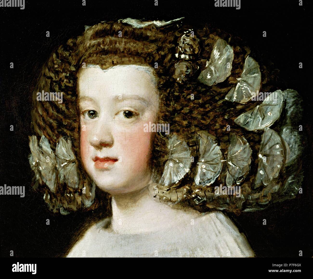 Diego Velazquez/'María Teresa, Infantin von Spanien", 1651-1654, Öl auf Leinwand, 34,3 x 40 cm. Museum: METROPOLITAN MUSEUM DER KUNST. Stockfoto