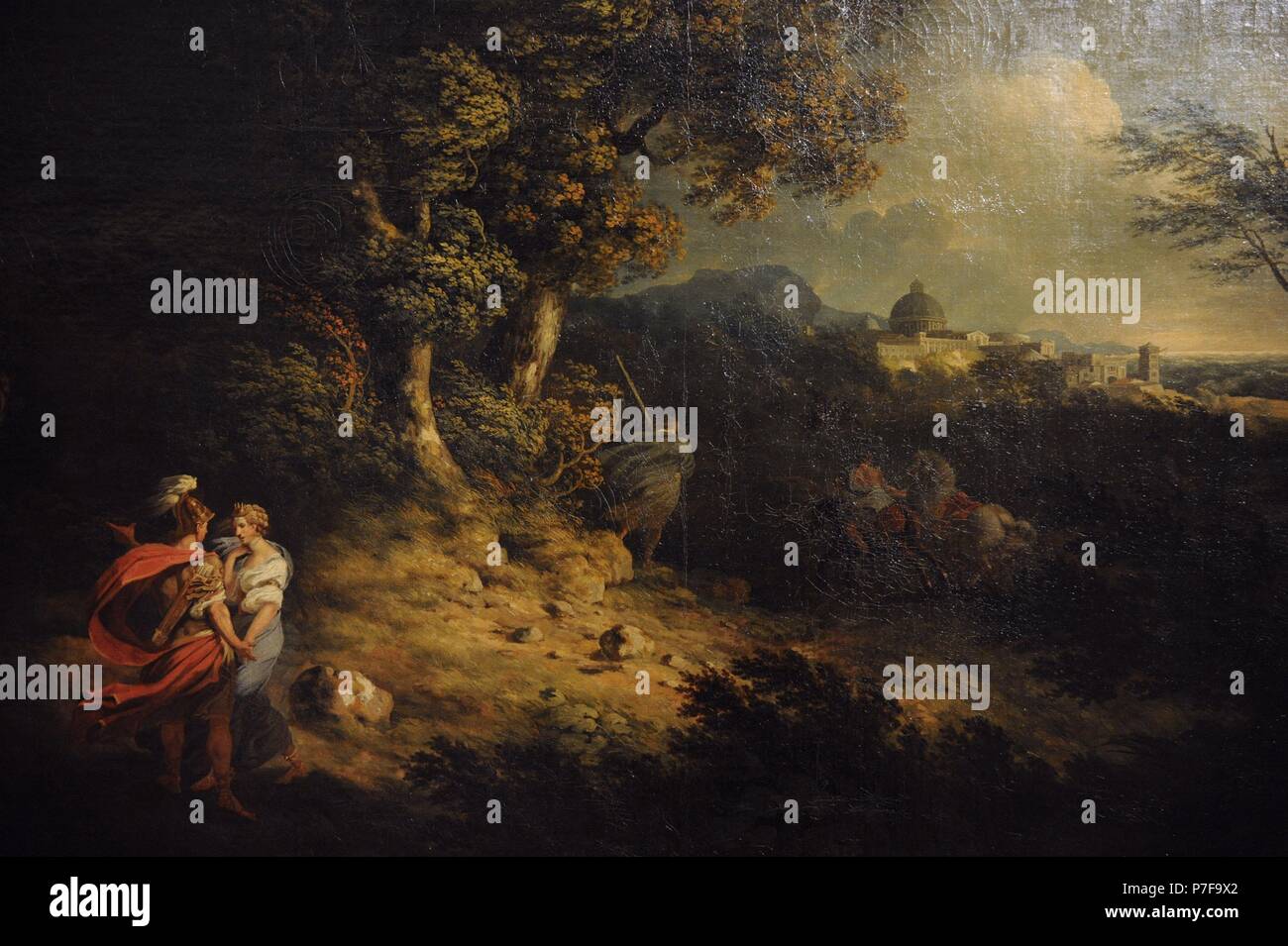 Thomas Jones (1742-1803). Englischer Maler. Landschaft mit Dido und Aeneas (Sturm), 1769. Die Eremitage. Sankt Petersburg. Russland. Stockfoto