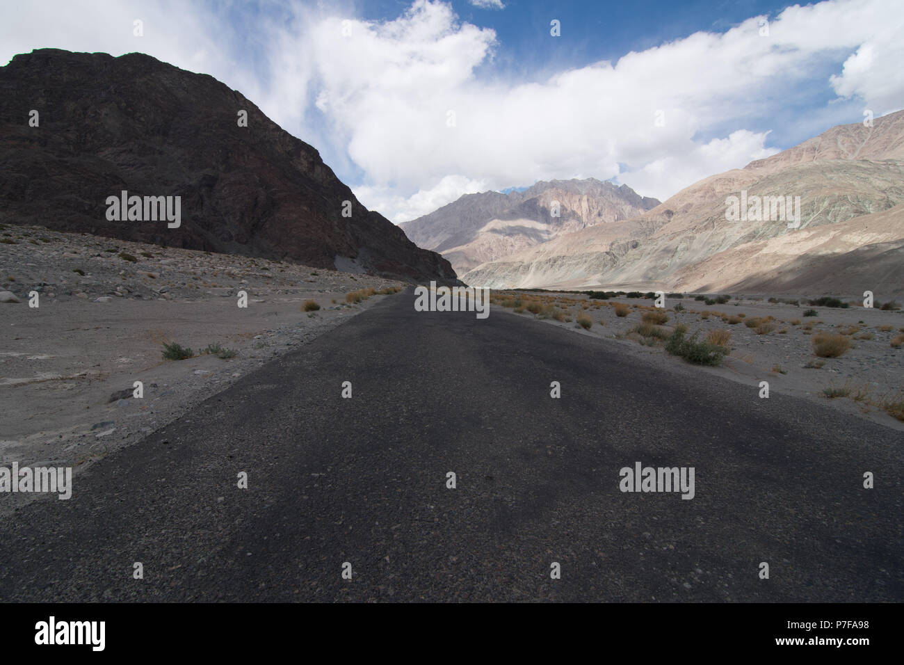 Leh Ladakh Straßen Stockfoto