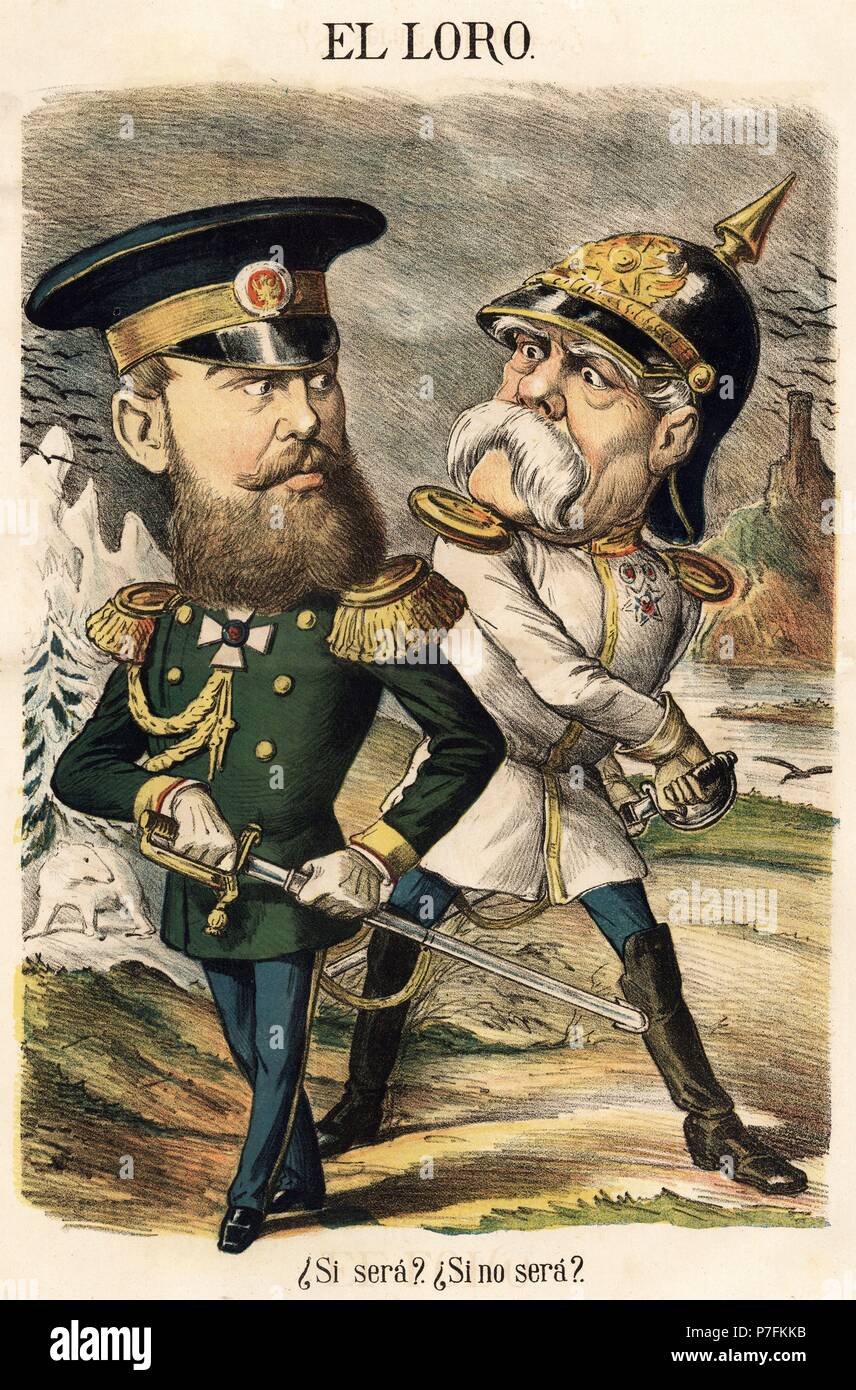 Otto Von Bismarck Karikatur Karikatur von otto von bismarck -Fotos und -Bildmaterial in hoher