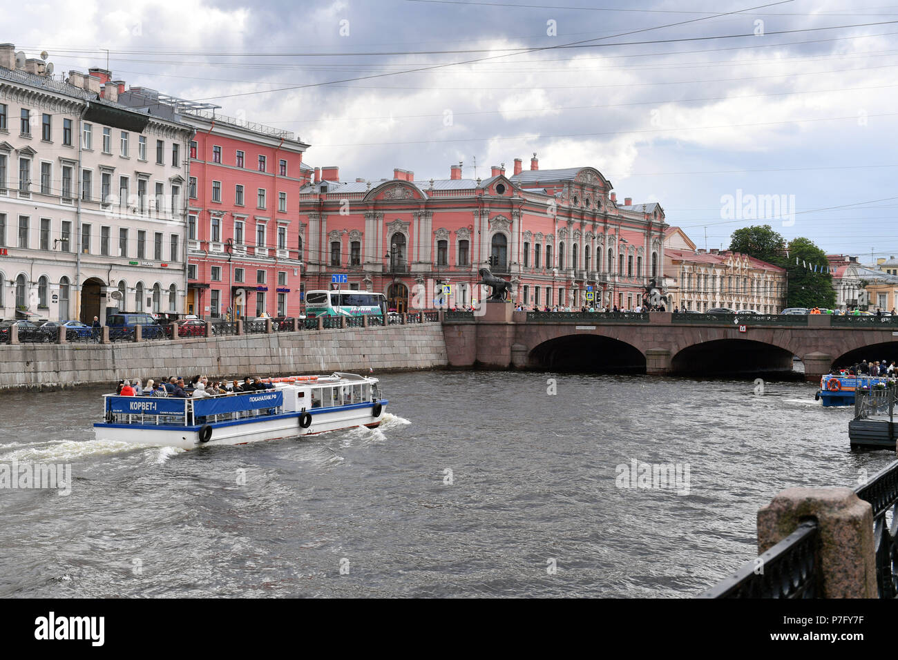 St. Petersburg, Russland. 04. Juli 2018. Impressionen St. Petersburg. Stadtansicht.Stadt, Sehenswürdigkeiten, Gebäude. Fußball-WM 2018 in Russland vom 14.06. - 15.07.2018. | Verwendung der weltweiten Kredit: dpa/Alamy leben Nachrichten Stockfoto