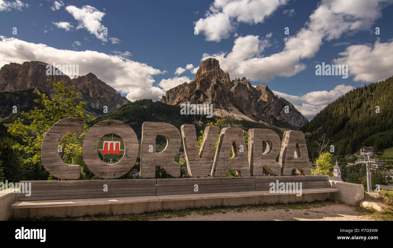 Corvara in Badia Dolomiten Italien Sella Ronda Bike Day Sellaronda Tourismus Reisen Dolomiten Alta Val Badia Südtirol Trentino Alto Adige Tour Stockfoto
