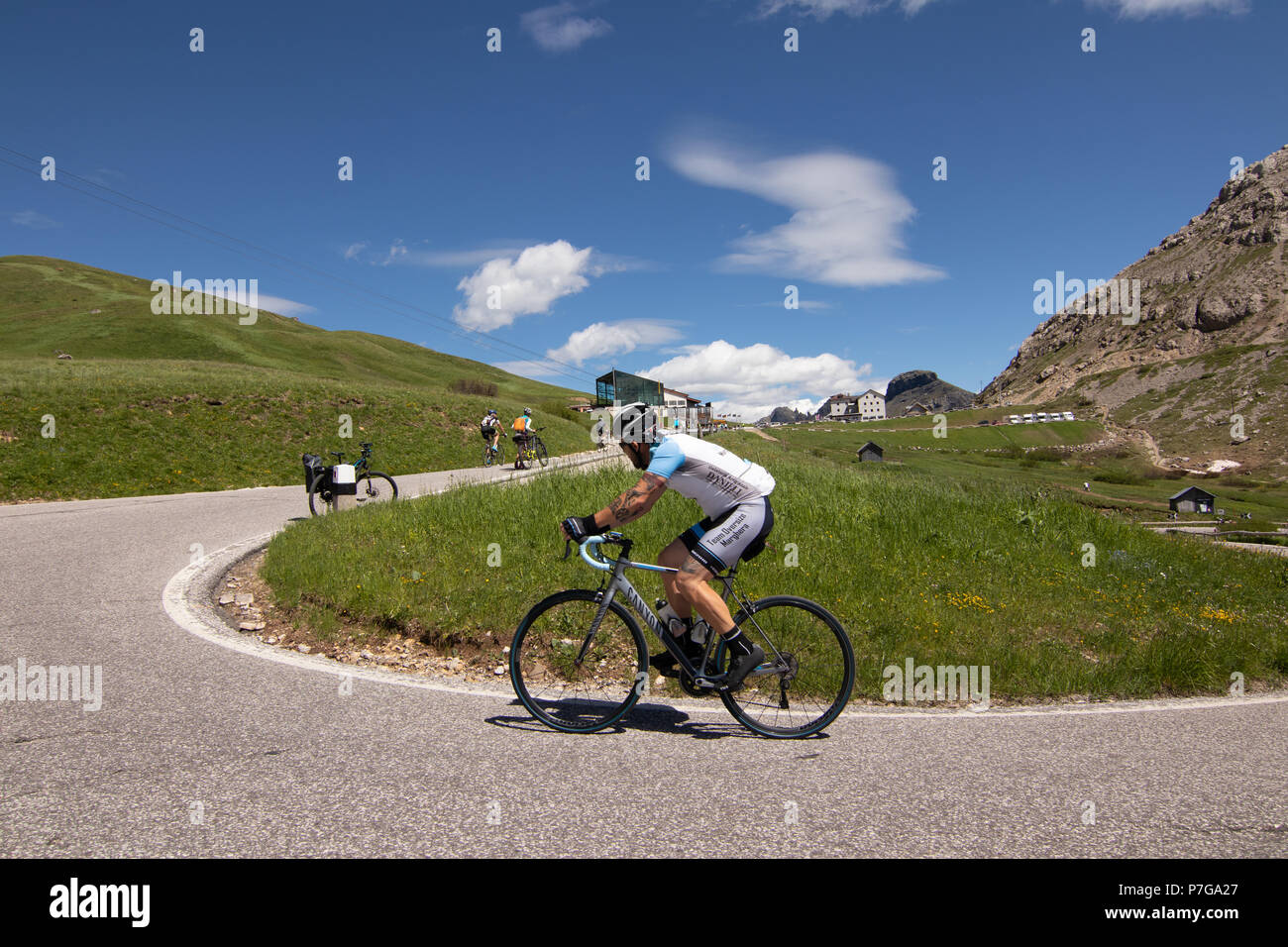Sella Ronda Bike Day Stockfoto