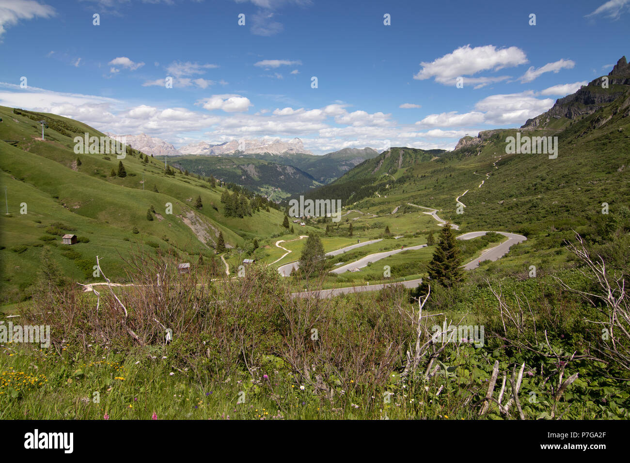 Sella Ronda Bike Day Stockfoto