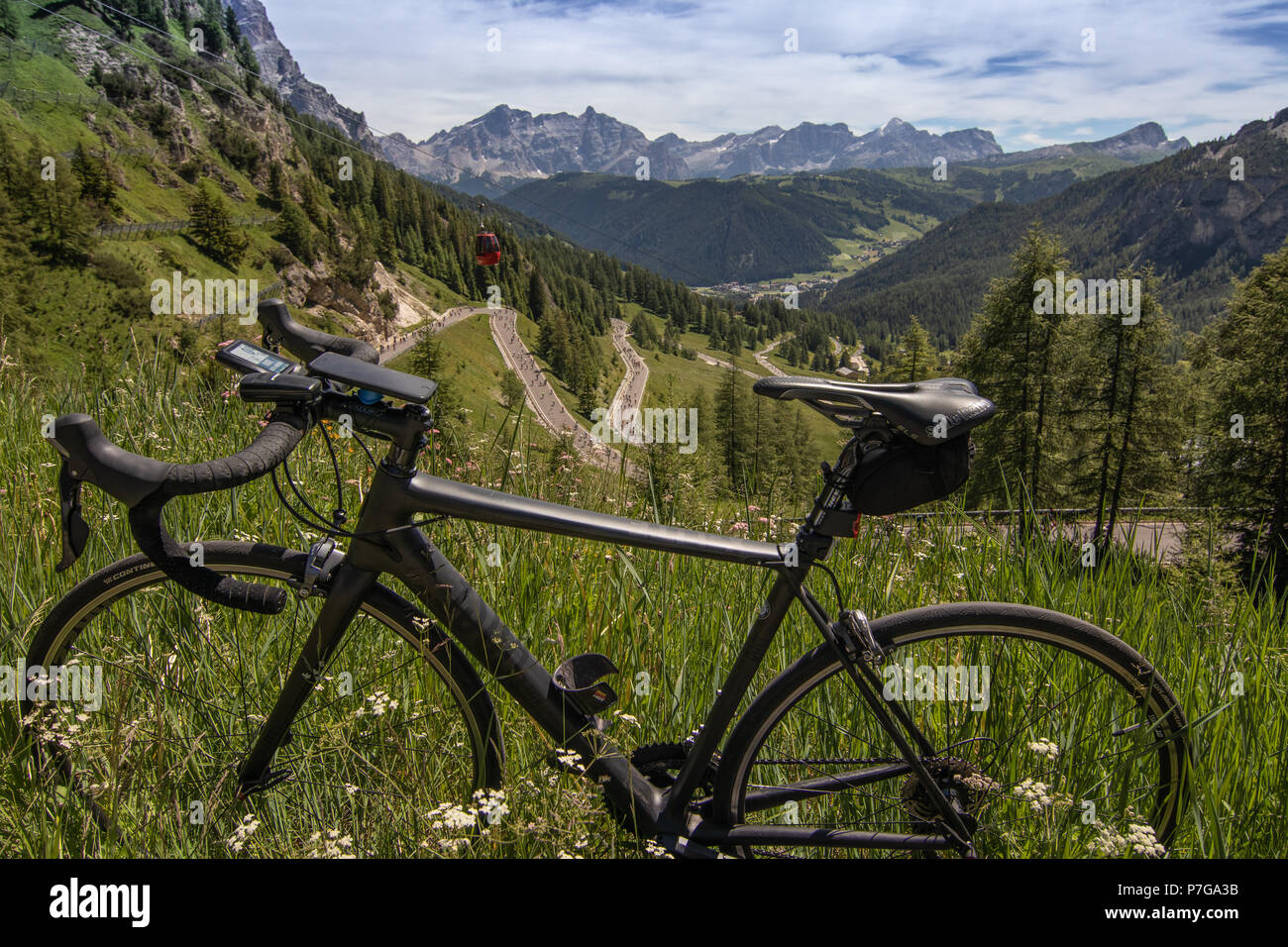Sella Ronda Bike Day Stockfoto