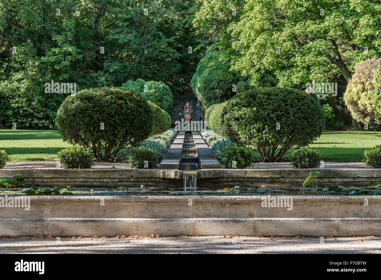 Garten des 18. Jahrhunderts Schlösser in St. Remy-de-Provence Stockfoto