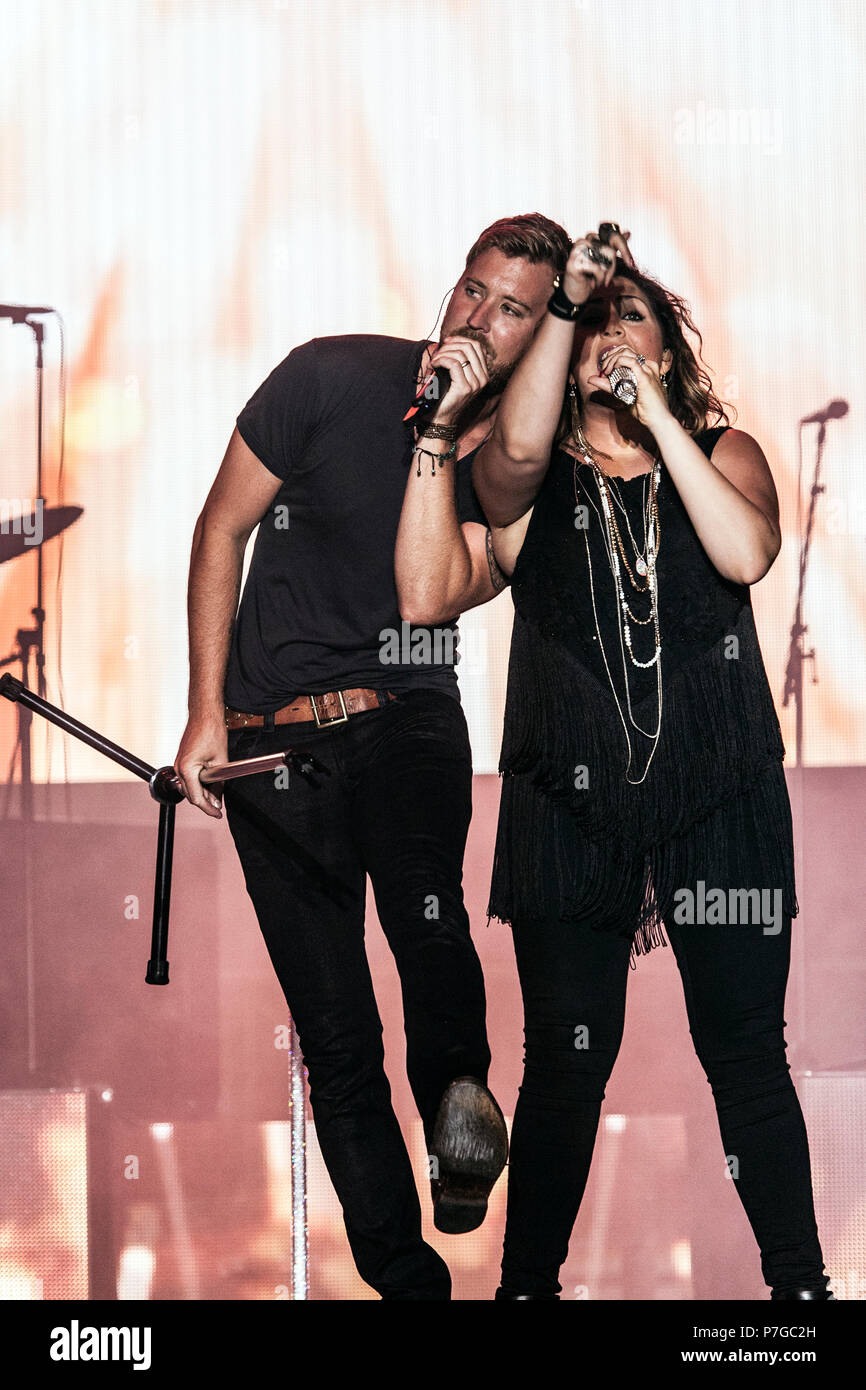 Lady Antebellum im Konzert Stockfoto