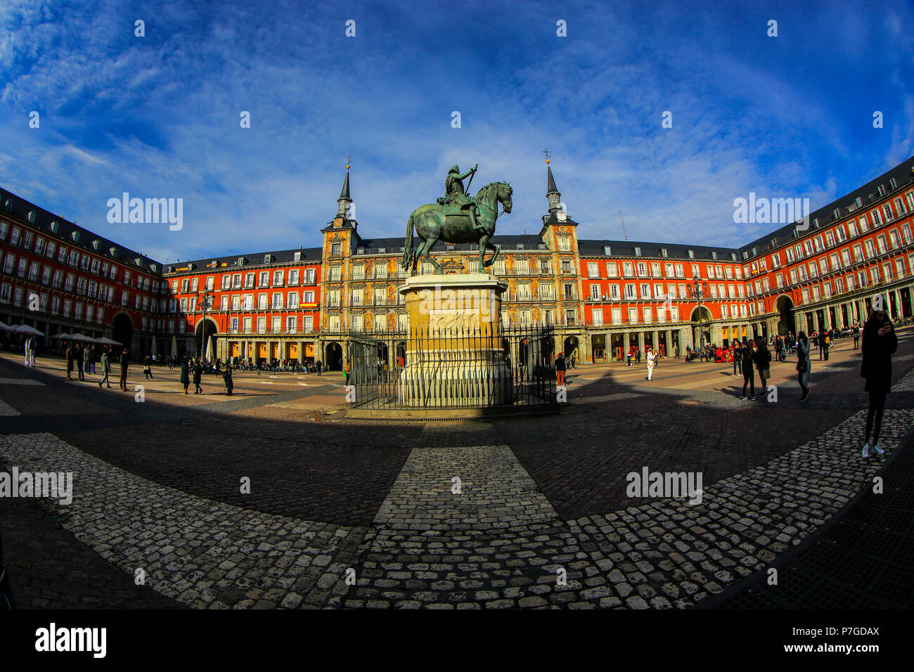 Plaza Mayor, Madrid, Spanien Stockfoto