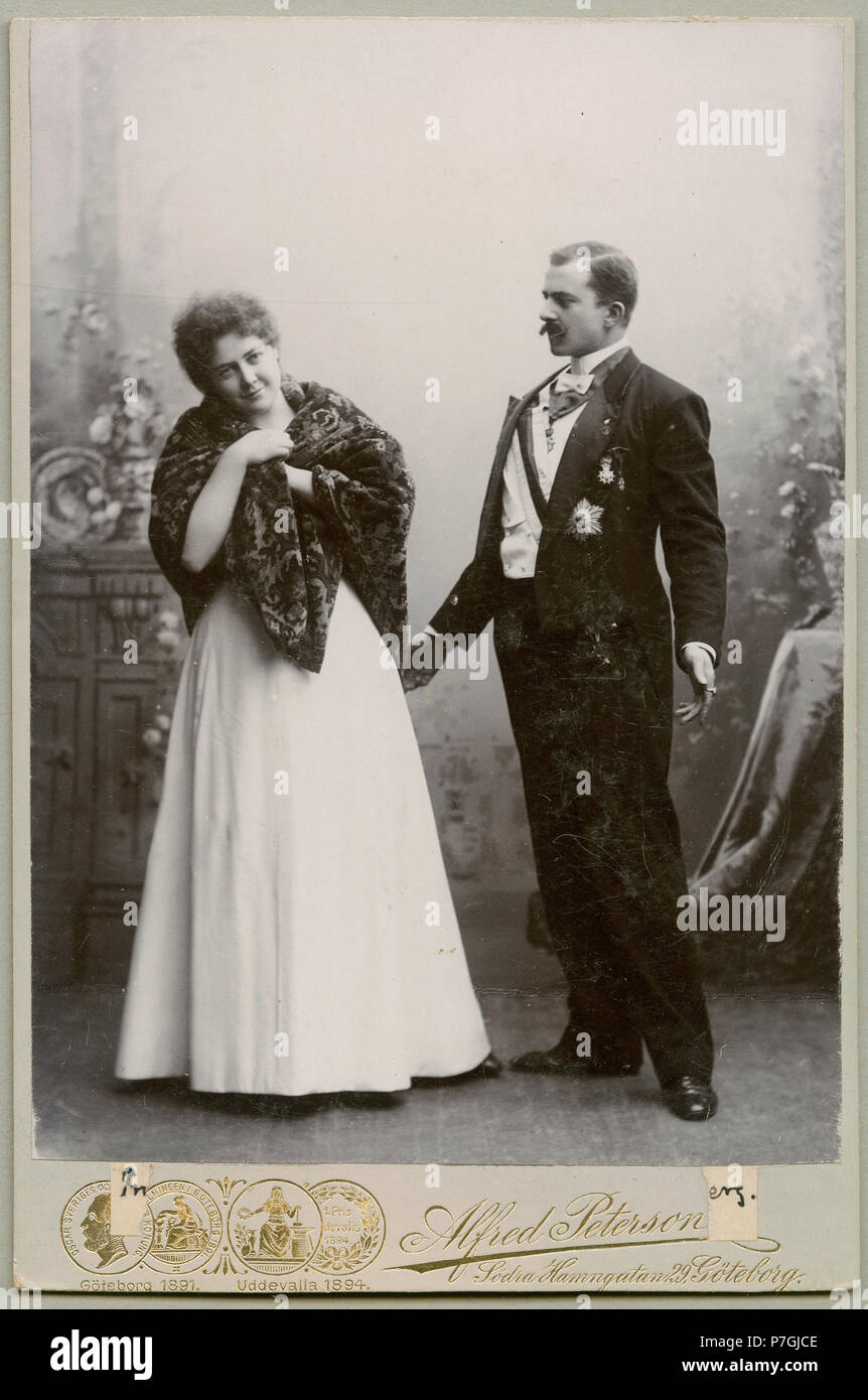 Bodensee Gottschalk () & okänd ich okänd föreställning, odaterat rollporträtt 96 Bodensee Gottschalk () &Amp; okänd skådespelare, rollporträtt - SMV-H 10 016 Stockfoto