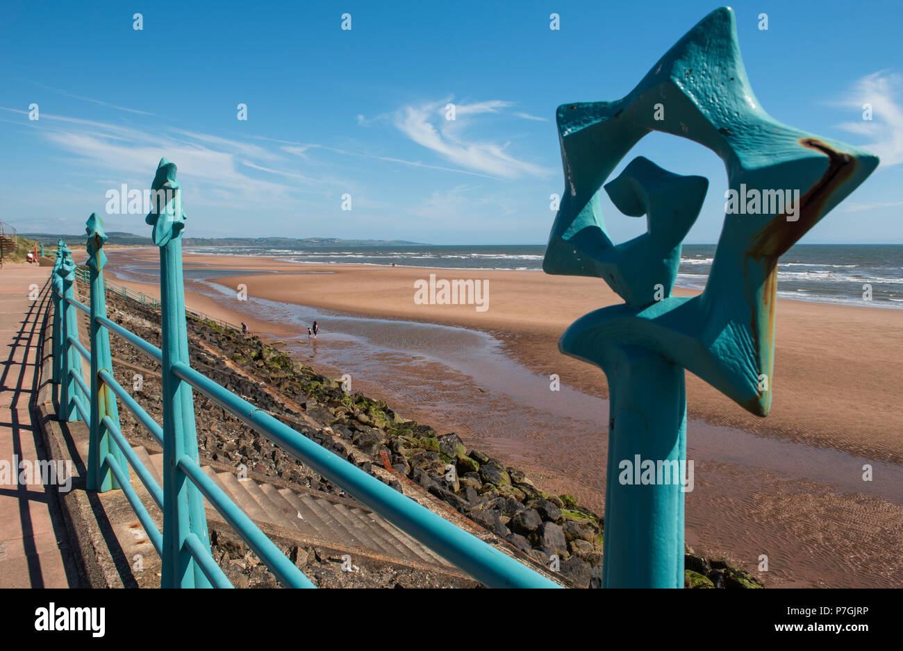 Montrose Strand, Angus, Schottland. Stockfoto