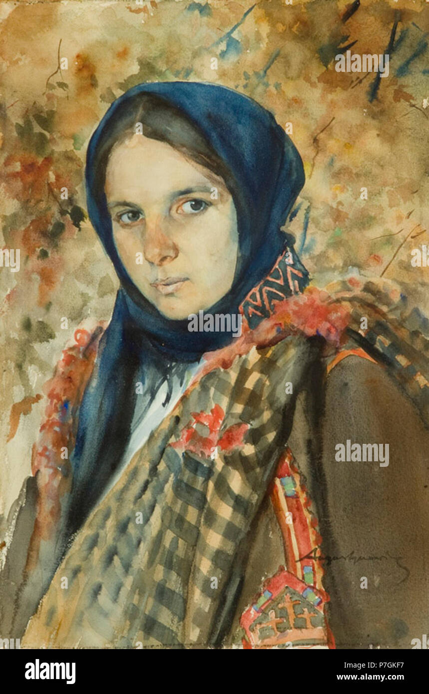 17 Aleksander Augustynowicz Hucułka Stockfoto