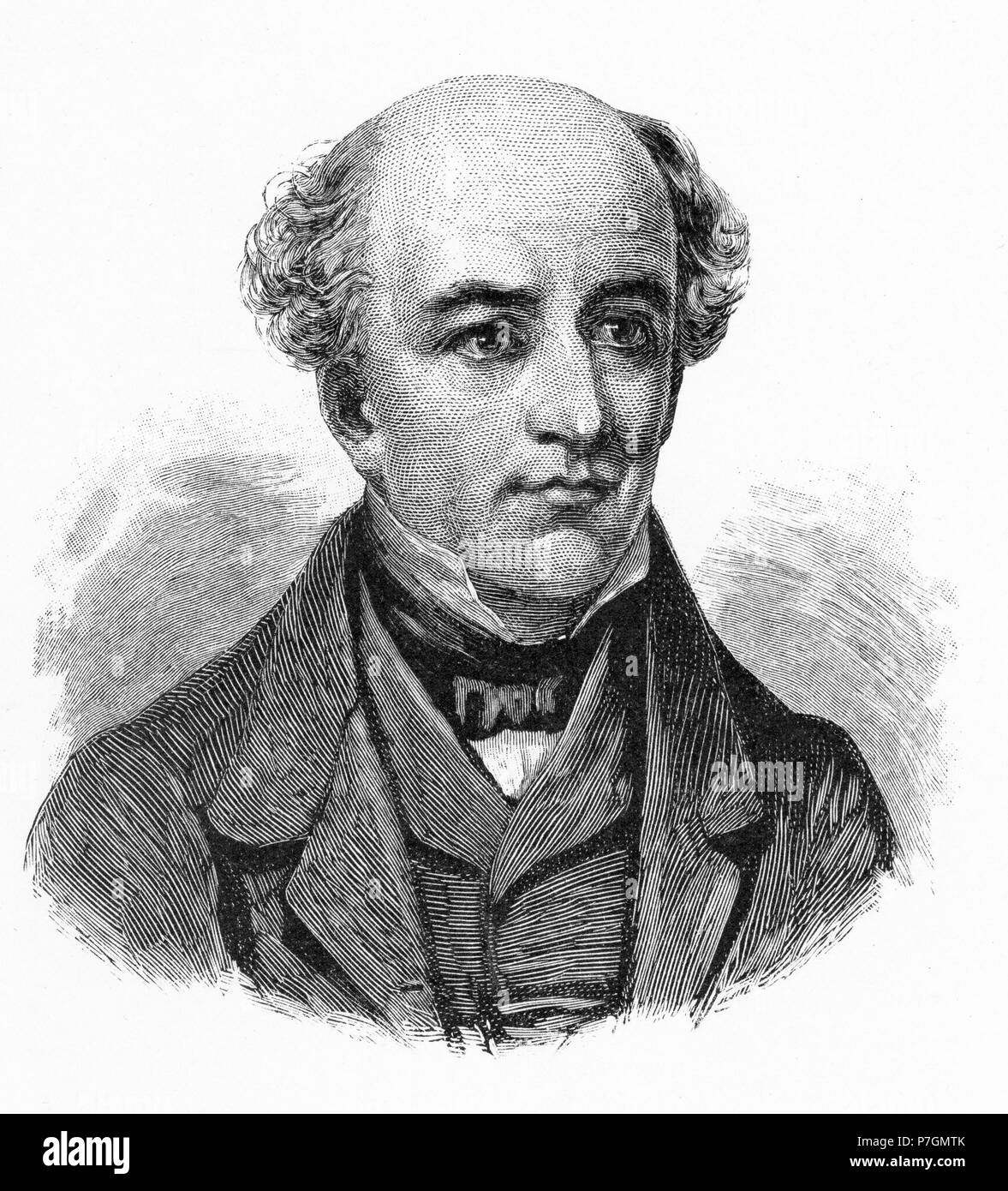 Gravur von Allan Cunningham (1791-1839), englischer Botaniker, Autor und Explorer, vor allem für seine Reisen in Australien und Neuseeland bekannte Pflanzen zu sammeln. Von der malerischen Atlas von Australasien Vol. 2, 1886 Stockfoto