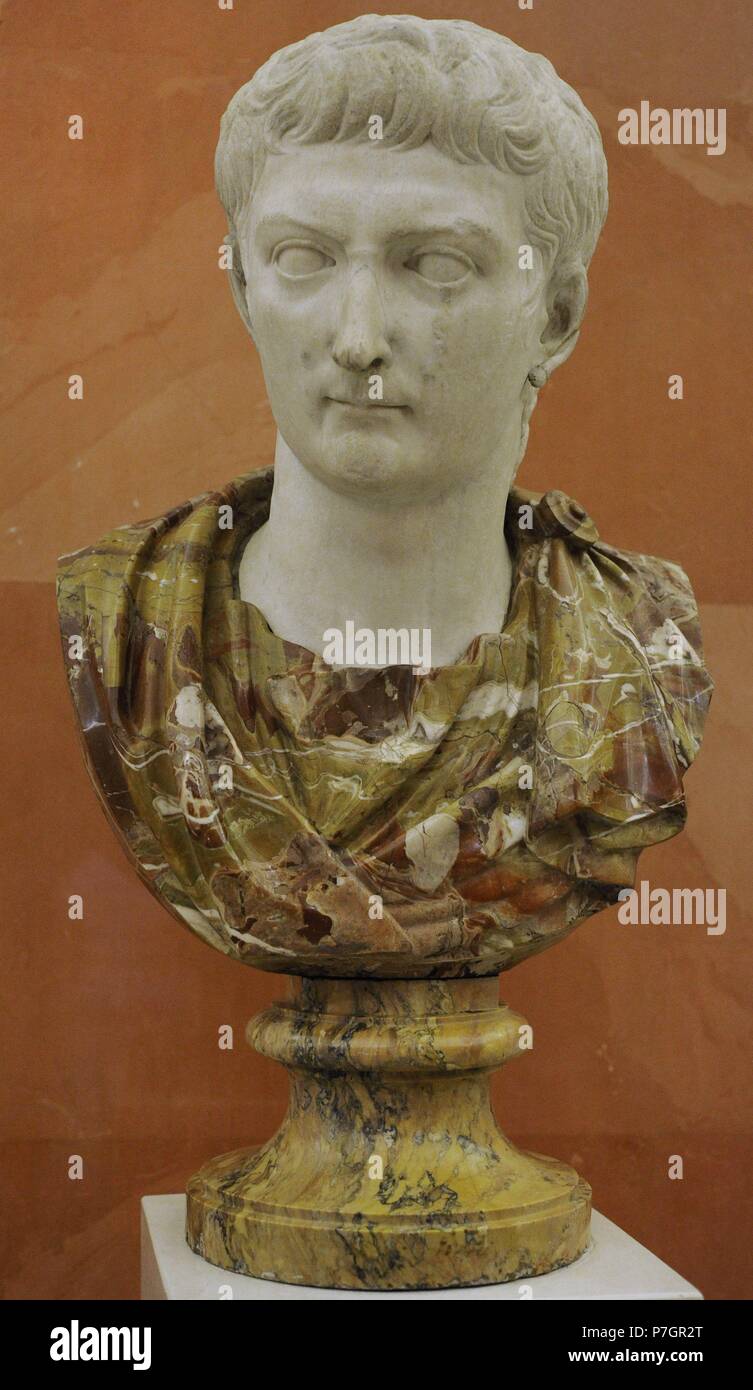 Tiberius (42 v. Chr. - 37 n. Chr.). 2. Kaiser des römischen Reiches von 14-37 n. Chr.. Juliio-Claudia-Dynastie. Die Eremitage. Sankt Petersburg. Russland. Stockfoto