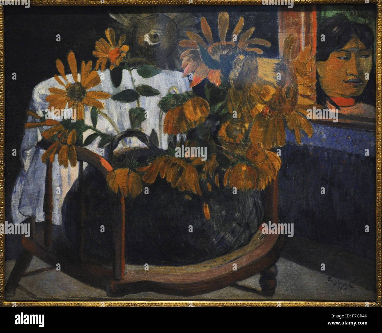 Paul Gauguin (1848-1903). Französischer Maler. Sonnenblumen, 1901. Öl auf Leinwand. Die Eremitage. Sankt Petersburg. Russland. Stockfoto