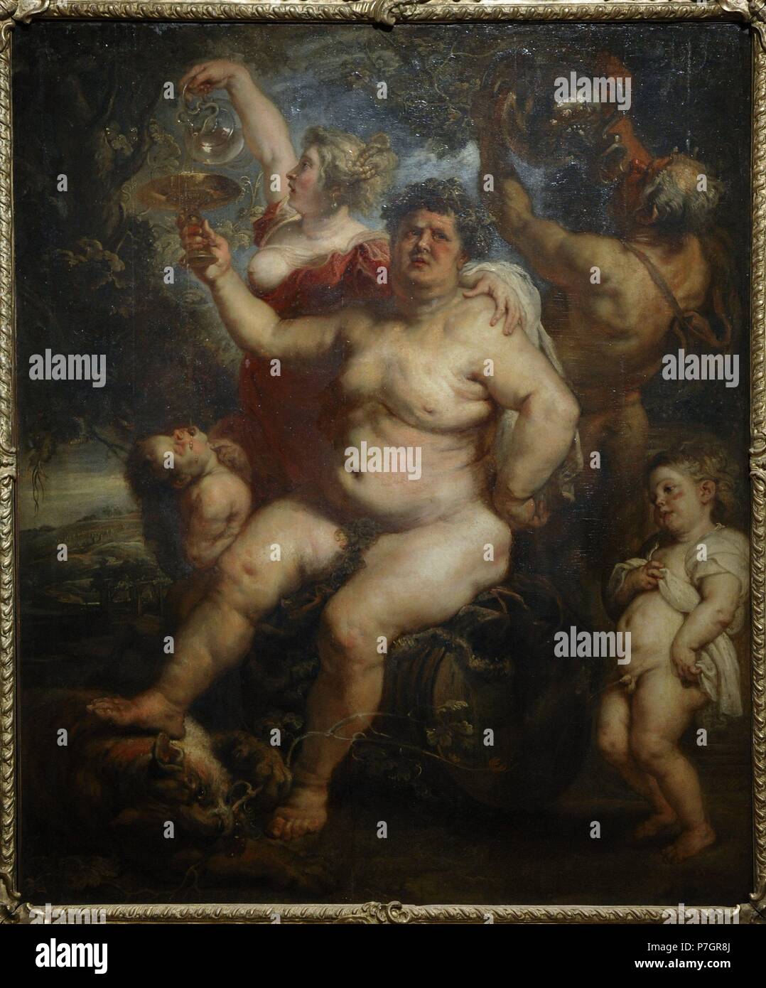 Rubens (1577-1640). Flämischen Barock Maler. Bacchus, 1638-40. Öl auf Leinwand. Die Eremitage. Sankt Petersburg. Russland. Stockfoto