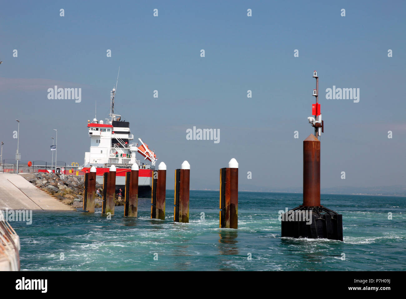 Anfahren aus Greenore auf dem Carlingford Helling Stockfoto