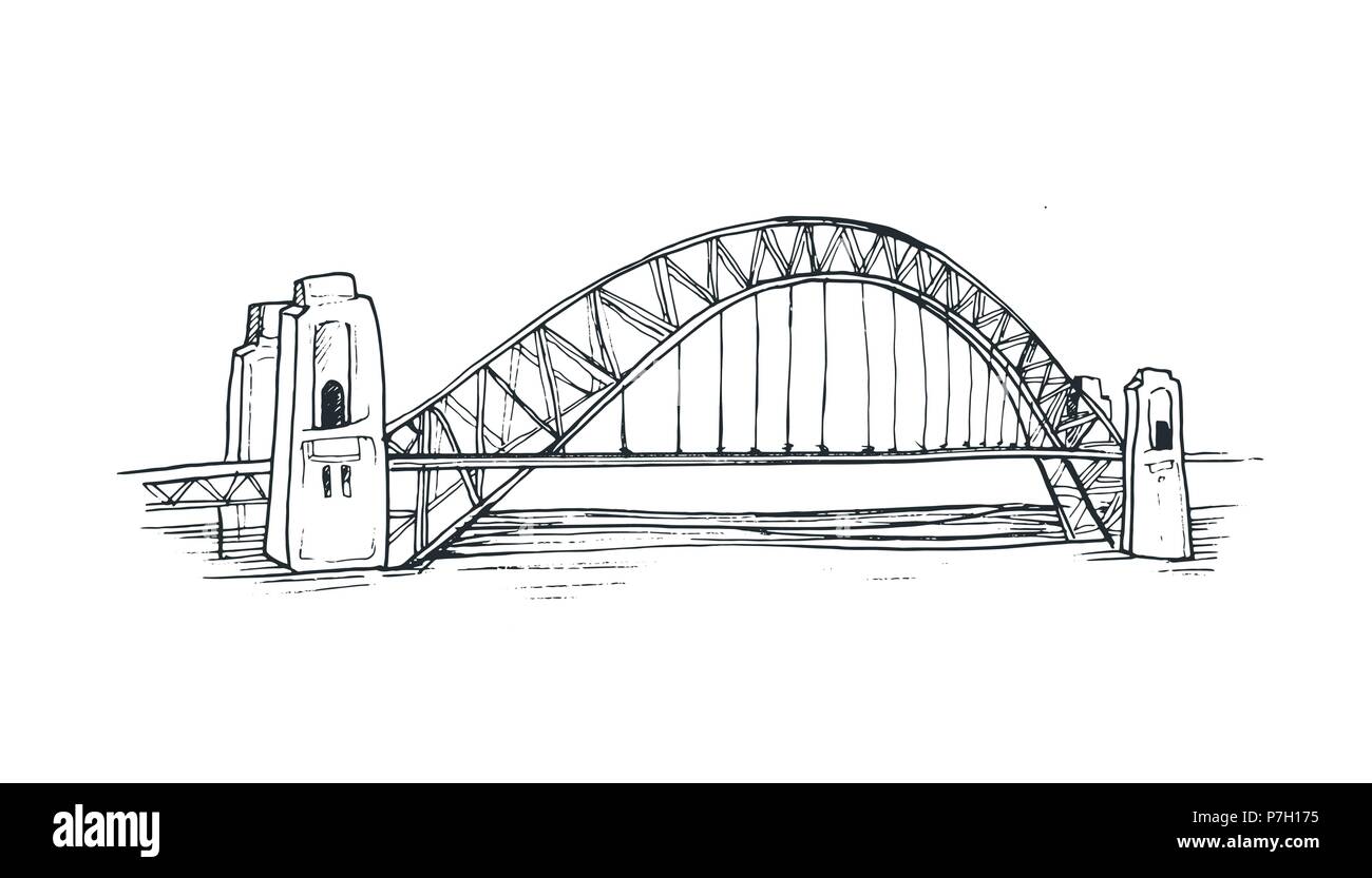 Sydney Harbour Bridge Stock Vektor