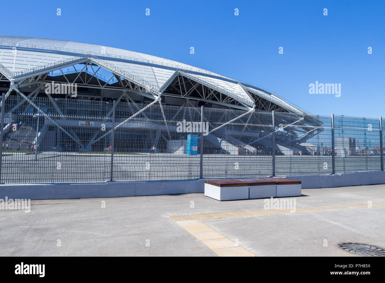 Samara, Russland - 17. Juni 2018: Samara Arena Fußballstadion. Stockfoto