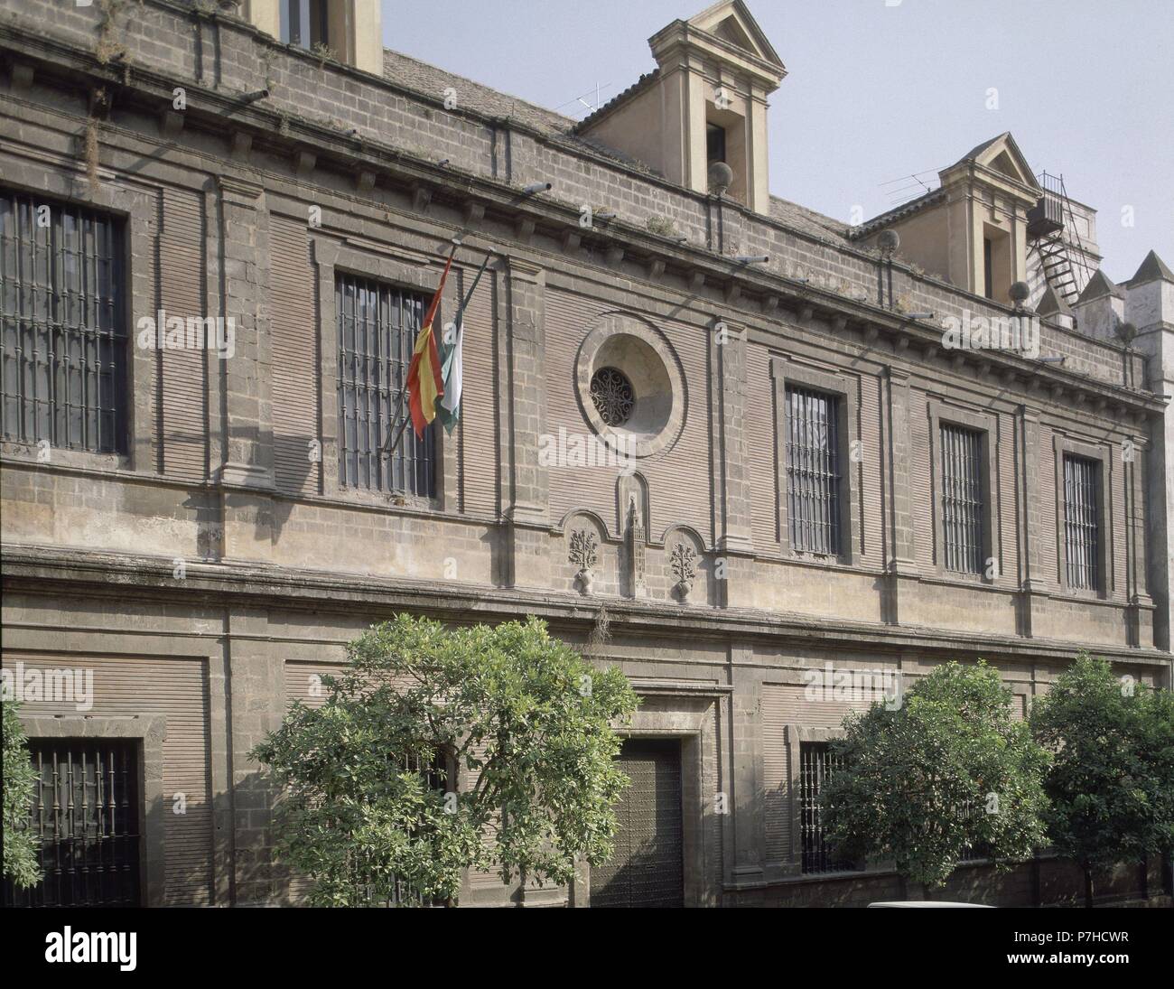 MUSEO ARTE CONTEMPORANEO - PORTADA Y FACHADA. Lage: Museo de Arte Contemporaneo, Sevilla, Sevilla, Spanien. Stockfoto