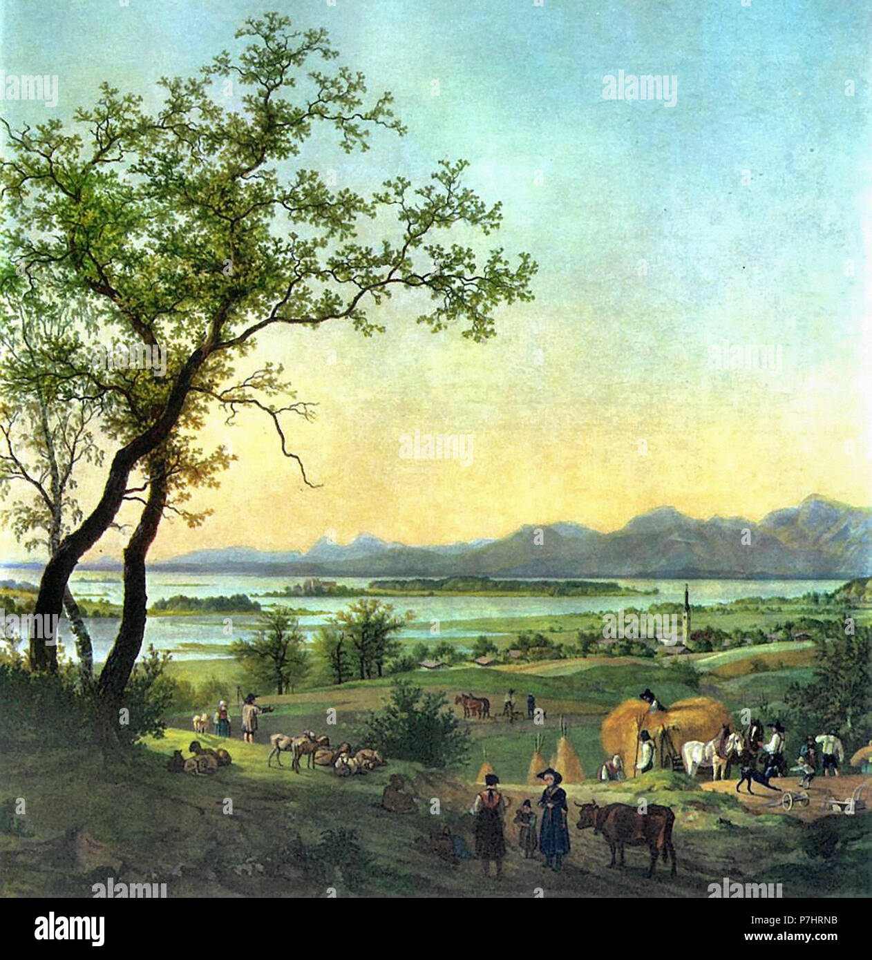 Hess, Peter Von - am Chiemsee Stockfoto