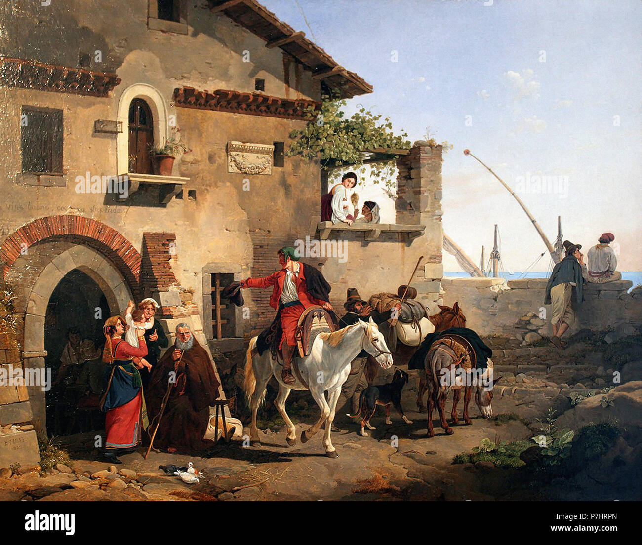 Hess, Peter Von - Abschied von der Herberge Stockfoto