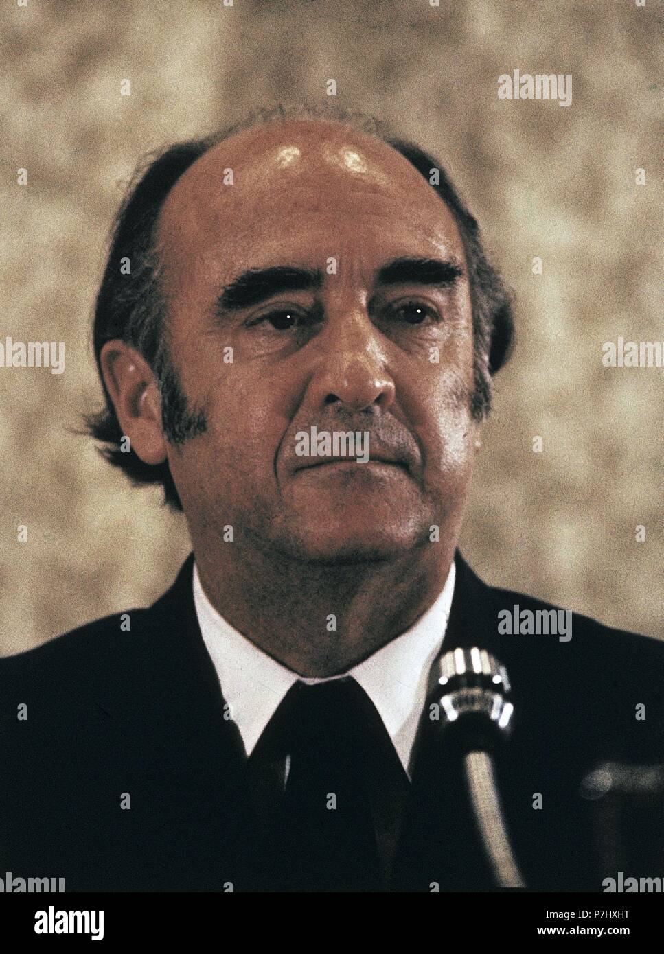 JOSE LOPEZ PORTILLO (1920-2004) PRESIDENTE DE MEXICO. Stockfoto