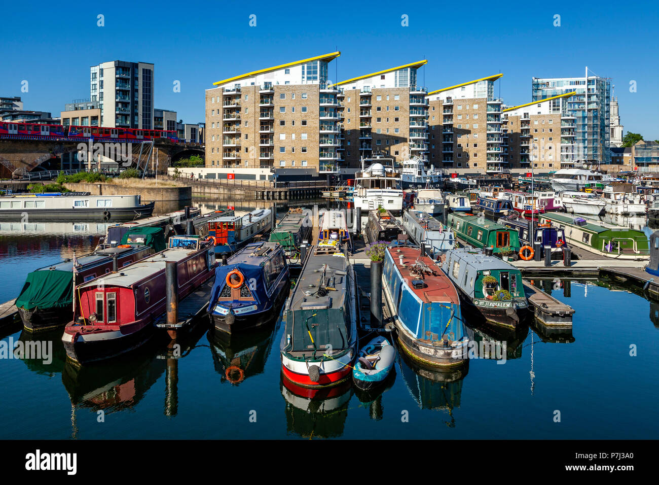 Limehouse Marina, Limehouse Basin, London, Vereinigtes Königreich Stockfoto