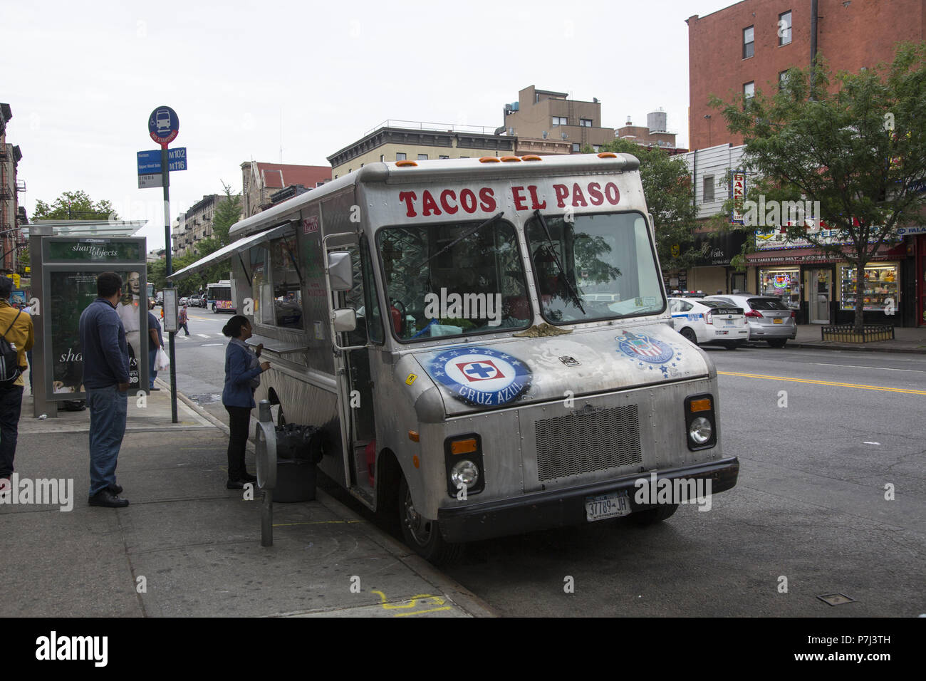 Nachbarschaft von East Harlem auch als Spanish Harlem entlang der Lexington Avenue in New York City bekannt. Stockfoto