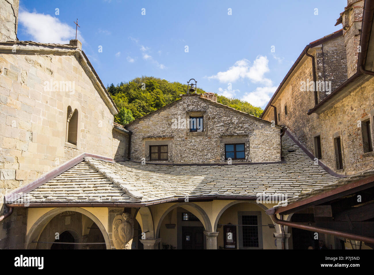 Heiligtum von Chiusi della Verna in der Toskana - Italien Stockfoto