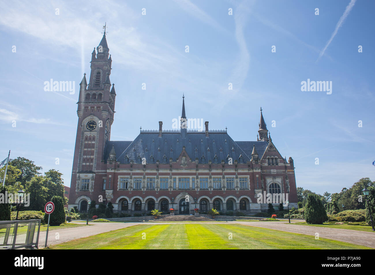 El Palacio de La Paz De La Haya Stockfoto