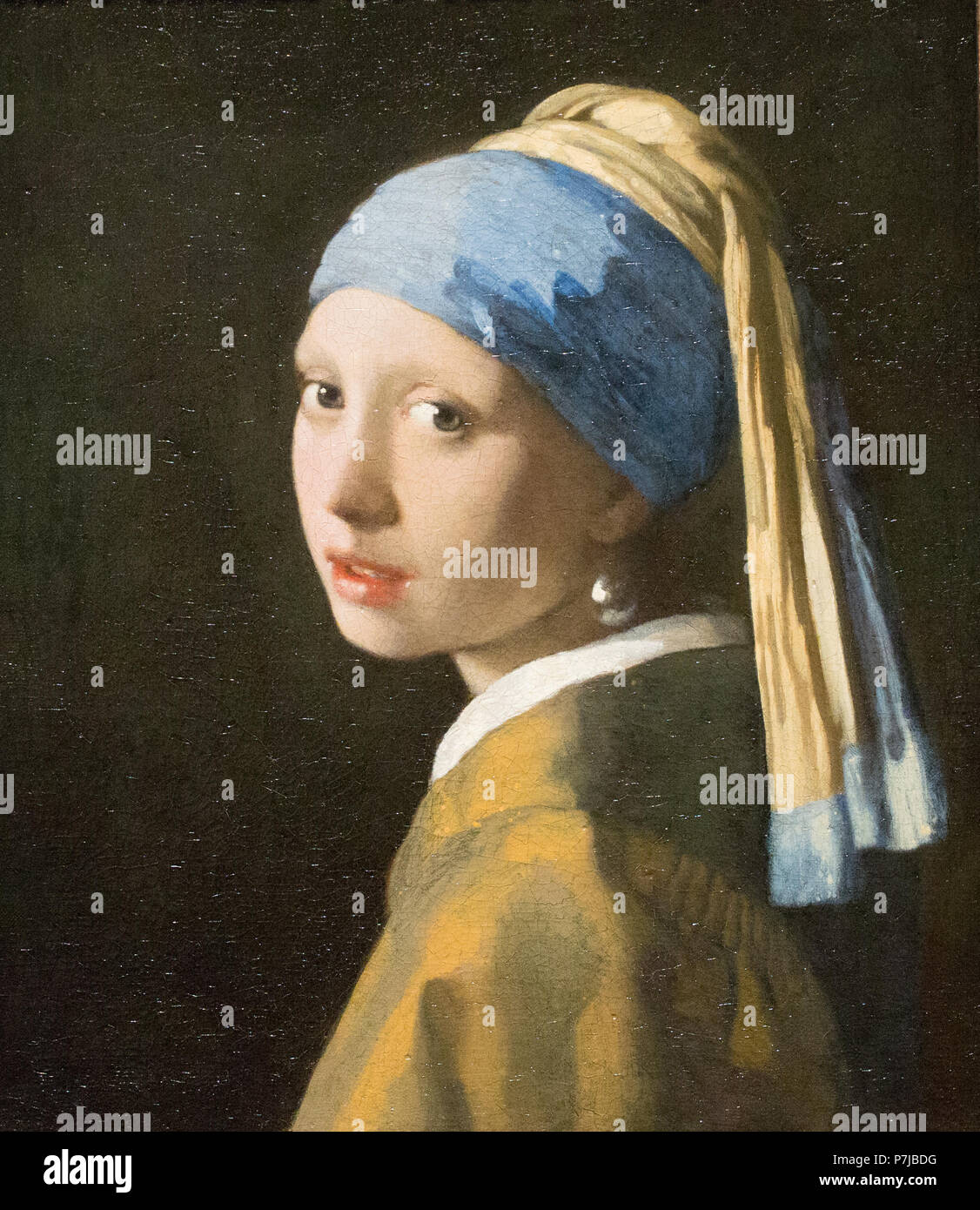 Johannes Vermeer: Das Mädchen mit dem Perlenohrring c 1665 Stockfoto