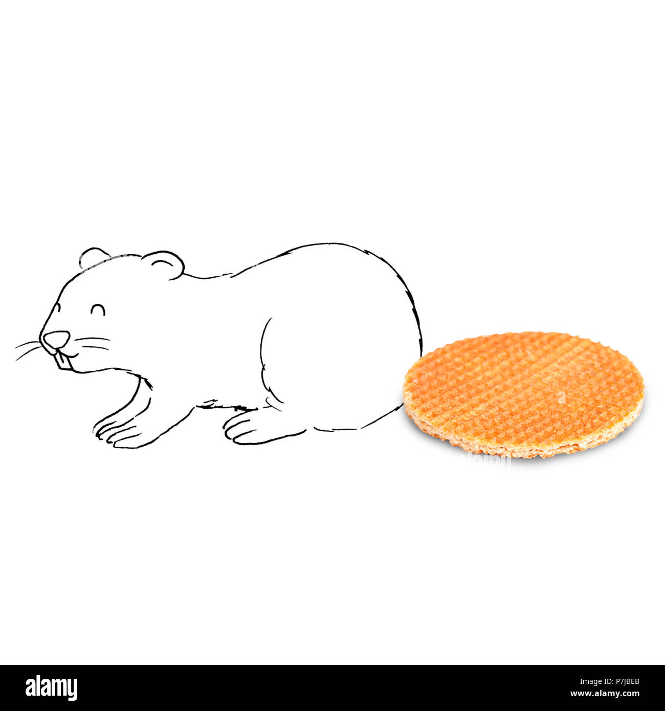 Konzeptionelle Biber Stockfoto