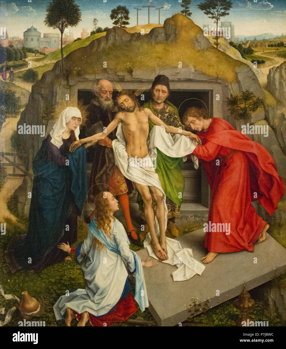 Rogier van der Weyden - Die Beweinung Christi Stockfoto