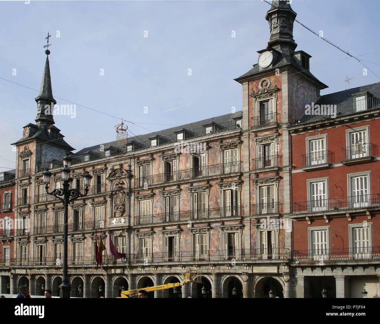 Die CASA DE LA PANADERIA COMENZADA EN 1590 POR DIEGO SILLERO. Autor: Juan Gomez de Mora (1586-1646). Lage: HALLMARKT, SPANIEN. Stockfoto