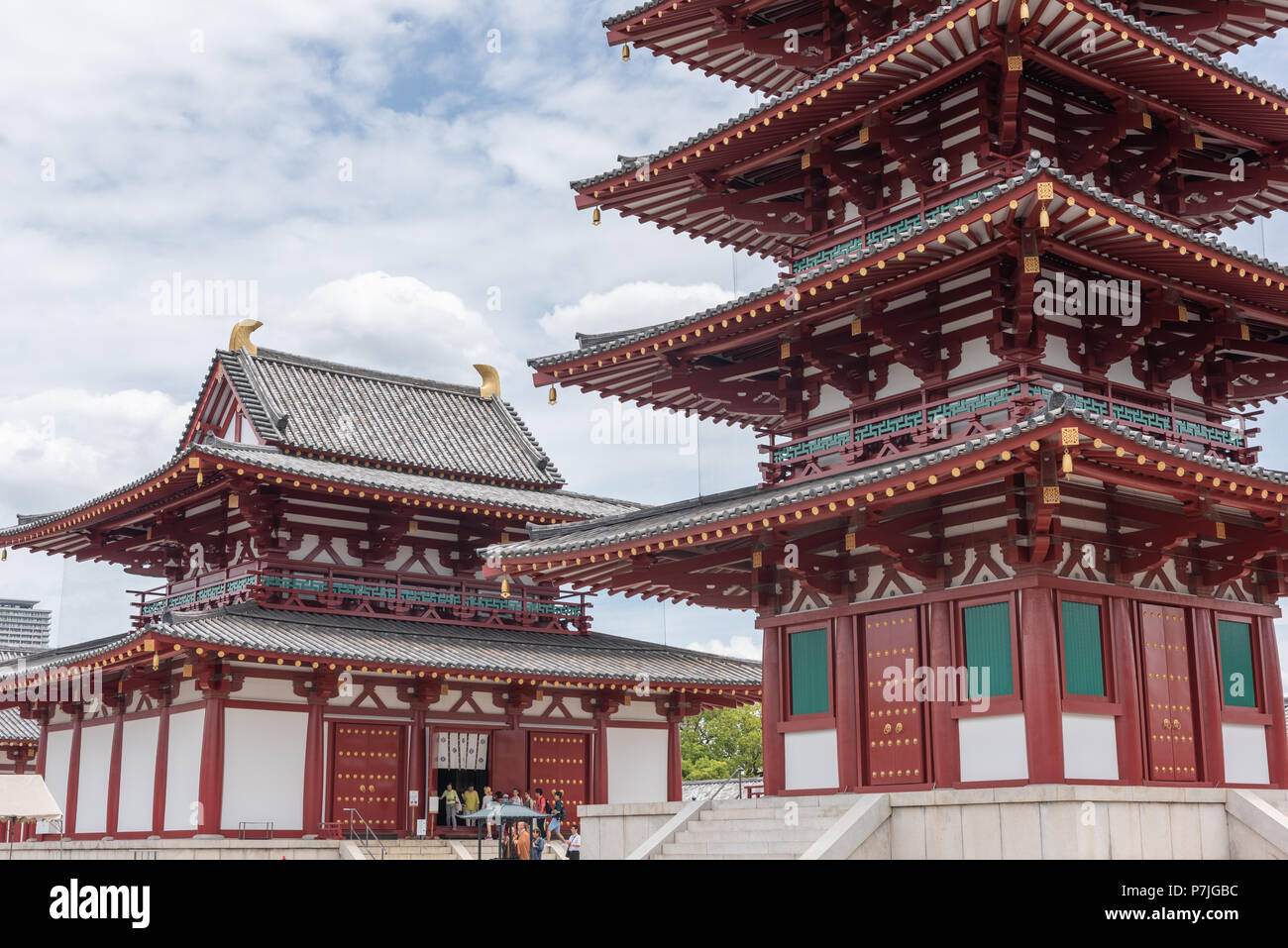 Tempel in Osaka - Japan Stockfoto