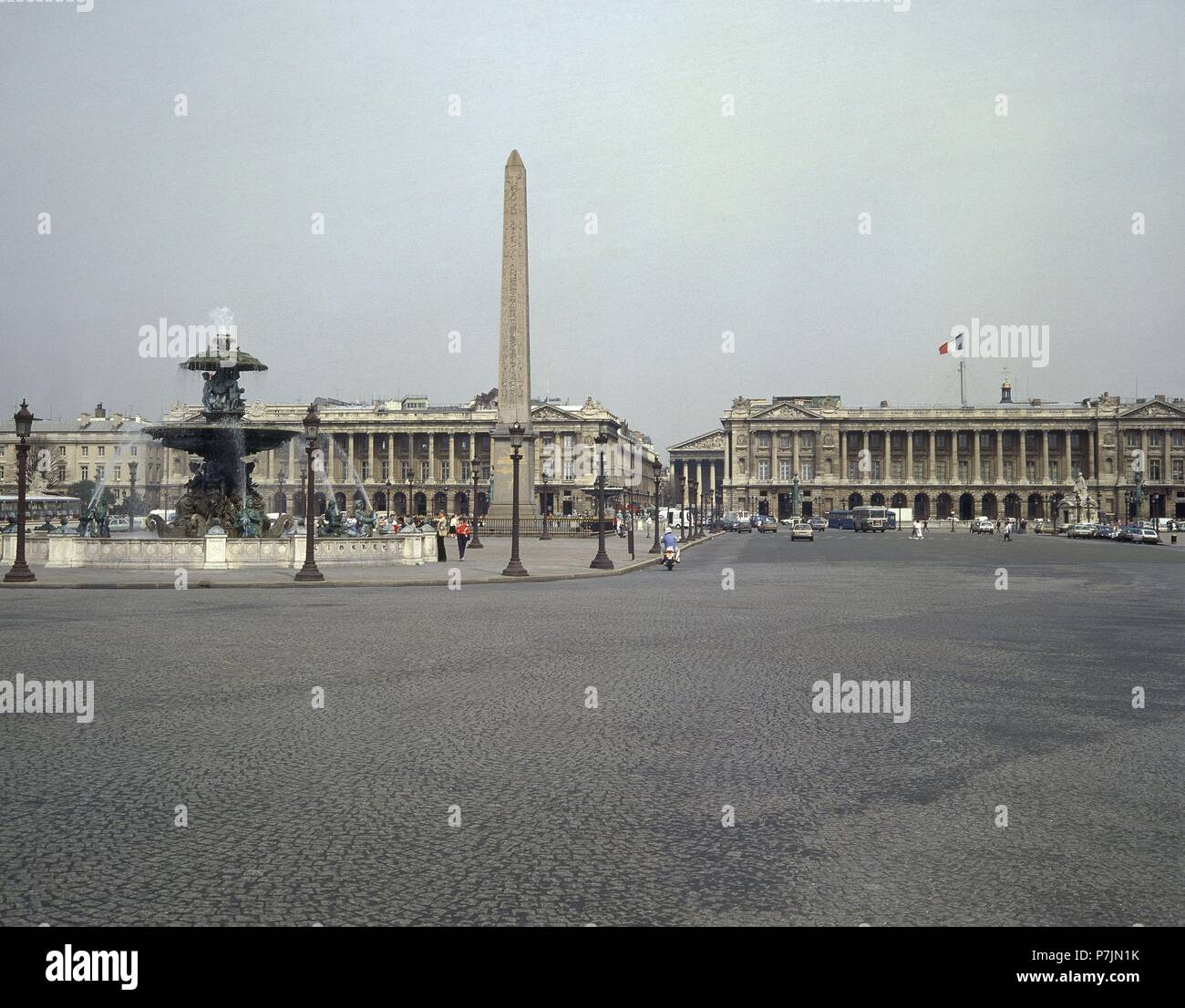 PLAZA DE LA CONCORDIA. Autor: Ange-Jacques Gabriel (1698-1782). Ort: PLAZA DE LA CONCORDIA, Frankreich. Stockfoto