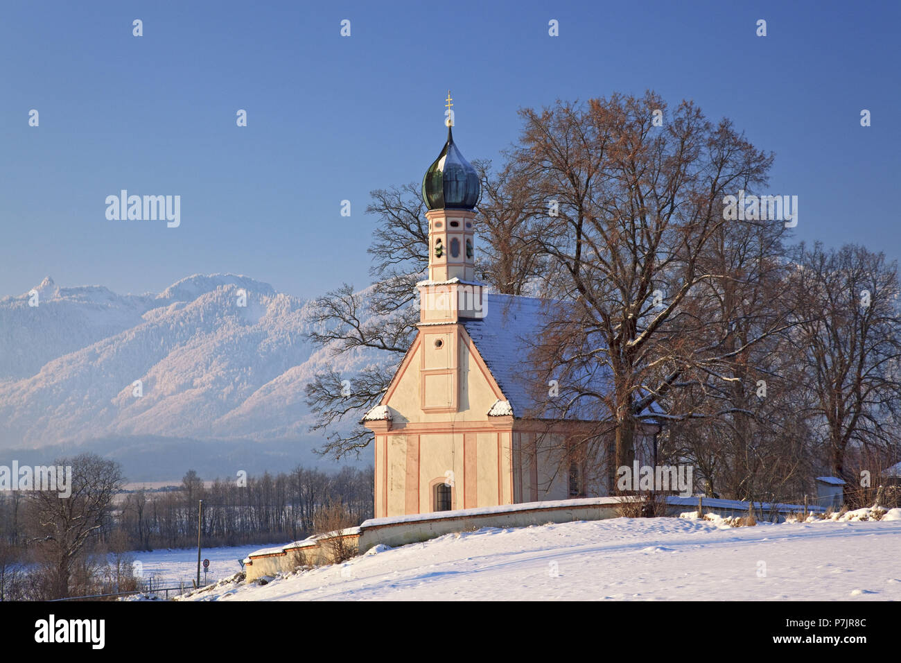 Ramsach Kapelle in Murnau am Staffelsee, Oberbayern, Bayern, Deutschland, Stockfoto