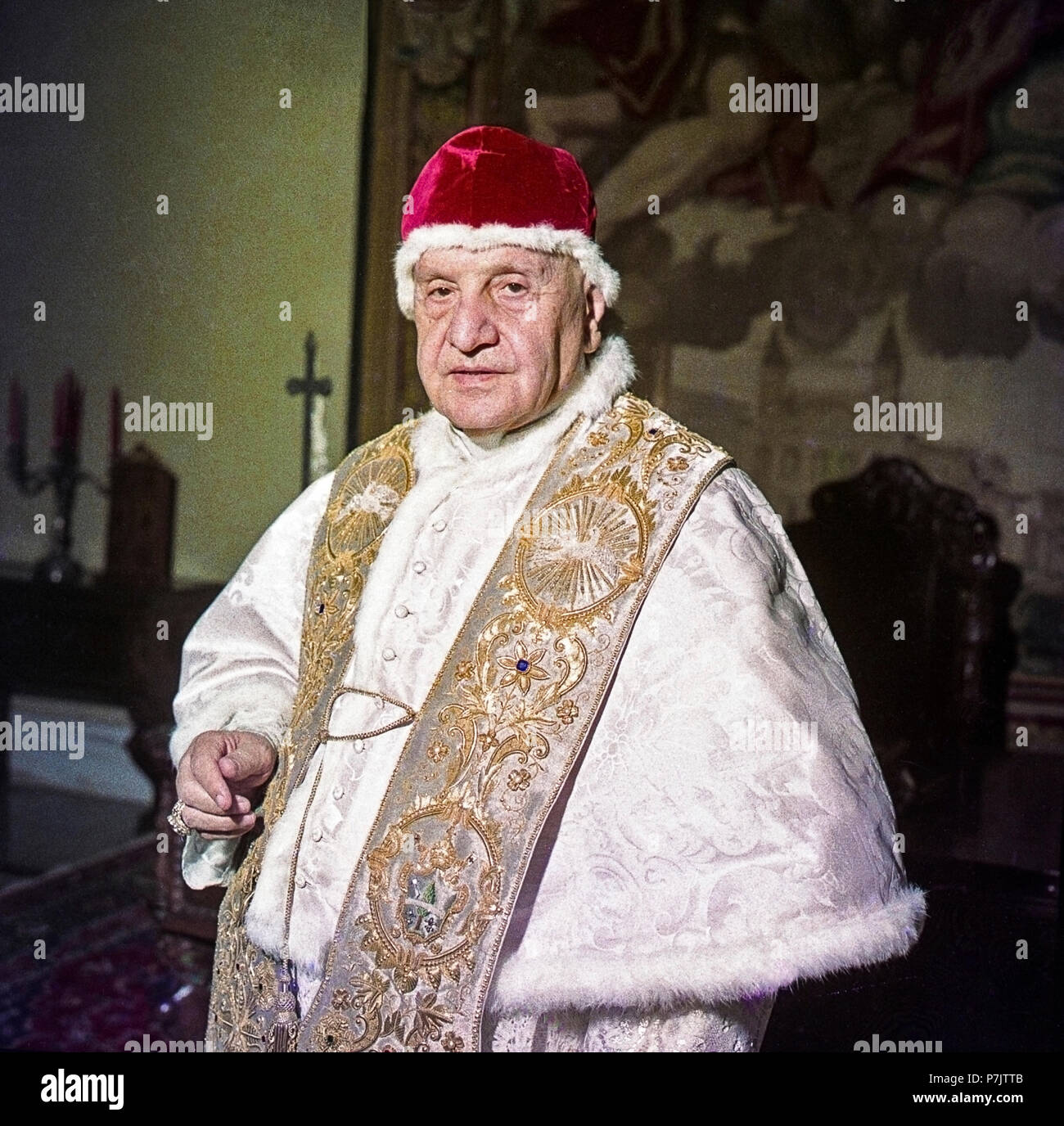 Papst Johannes Xxiii Im Jahr 1963 Stockfotografie Alamy