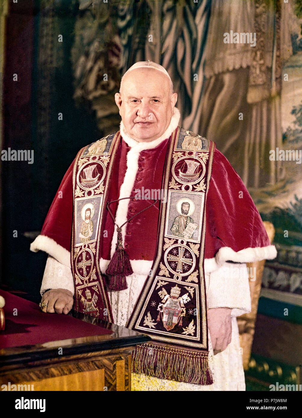 Vatikan Papst Johannes Xxiii Juli 17 1960 Stockfotografie Alamy