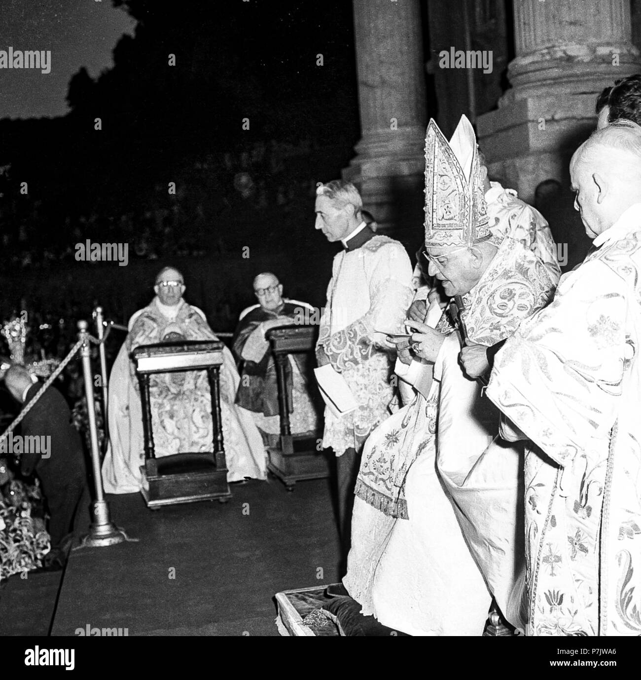 Italien Rom Papst Johannes XXIII - Prozession von Corpus Domini - 16. Juni 1960 Stockfoto