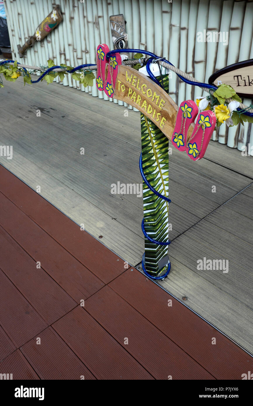 Hamburger Dom - Willkommen im Paradies Stockfoto