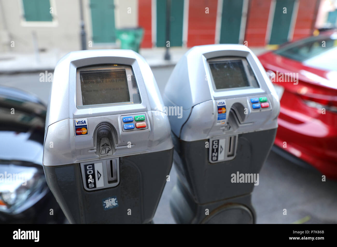 Street Parking Meter Stockfoto