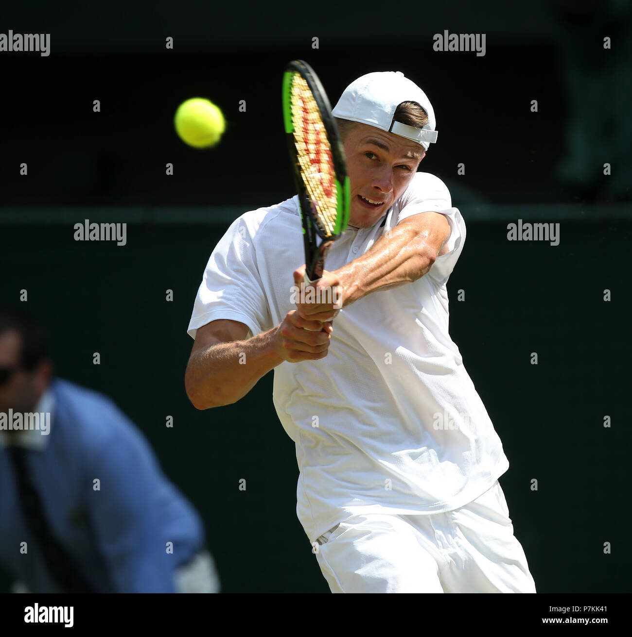 ALEX DE MINAUR, die Wimbledon Championships 2018, die Wimbledon Championships 2018 DIE ALL ENGLAND TENNIS CLUB, 2018 Stockfoto