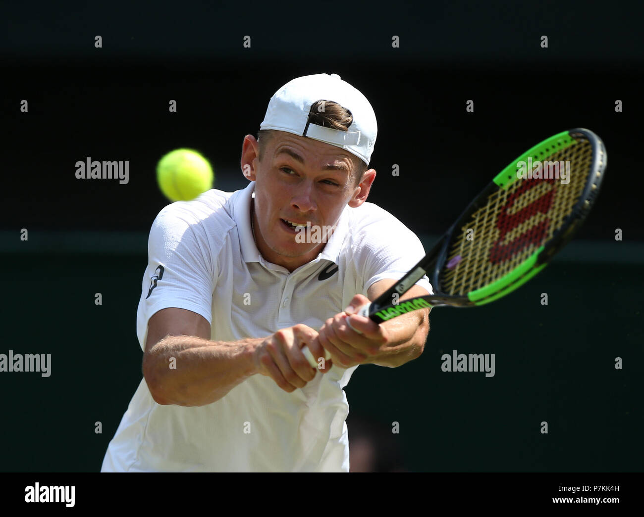 ALEX DE MINAUR, die Wimbledon Championships 2018, die Wimbledon Championships 2018 DIE ALL ENGLAND TENNIS CLUB, 2018 Stockfoto