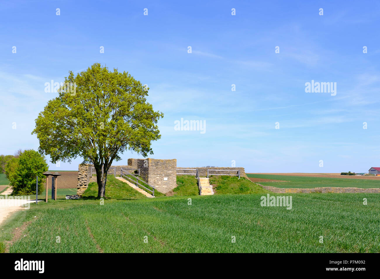 Ellingen Burg auf dem Limes, sablonetum Ellingen, Fränkisches Seenland, Naturpark Altmühltal, Mittelfranken, Franken, Bayern, Deutschland Stockfoto