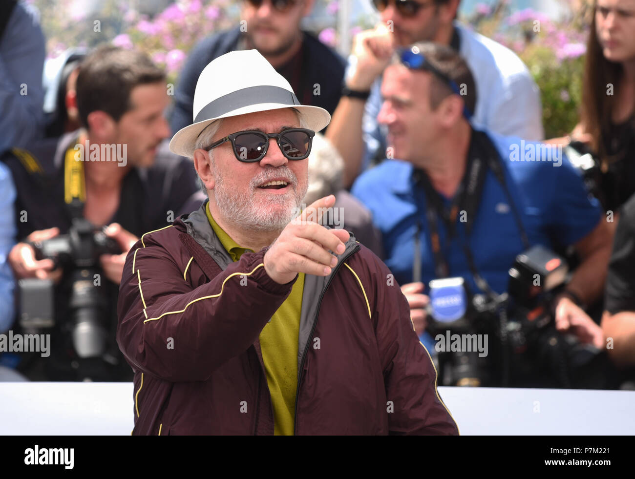 Mai 17, 2017 - Cannes, Frankreich: Pedro Almodovar besucht die Jury photocall während des 70. Filmfestival in Cannes. Pedro Almodovar lors du 70eme Festival de Cannes. *** Frankreich/KEINE VERKÄUFE IN DEN FRANZÖSISCHEN MEDIEN *** Stockfoto