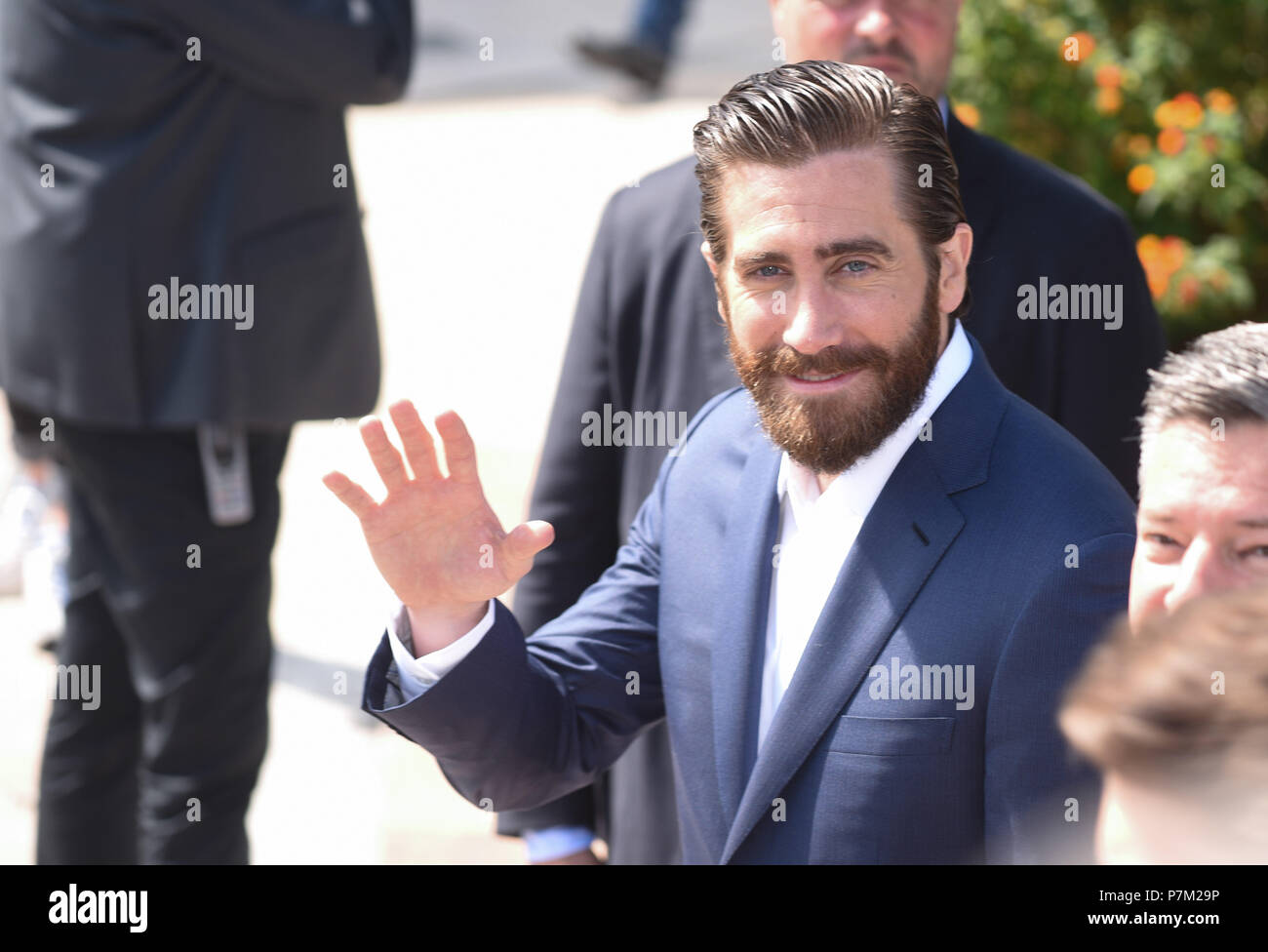 Mai 19, 2017 - Cannes, Frankreich: Jake Gyllenhaal besucht die 'Okja" fotoshooting während des 70. Filmfestival in Cannes. Jake Gyllenhaal lors du 70eme Festival de Cannes. *** Frankreich/KEINE VERKÄUFE IN DEN FRANZÖSISCHEN MEDIEN *** Stockfoto