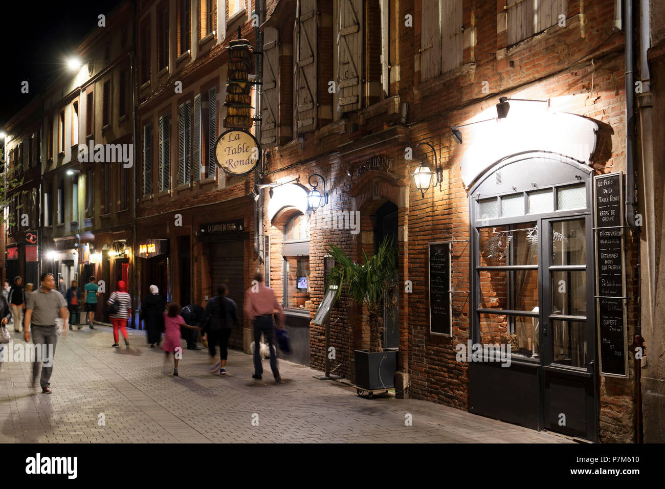 Frankreich, Haute Garonne, Toulouse, Rue Pargaminières Stockfoto