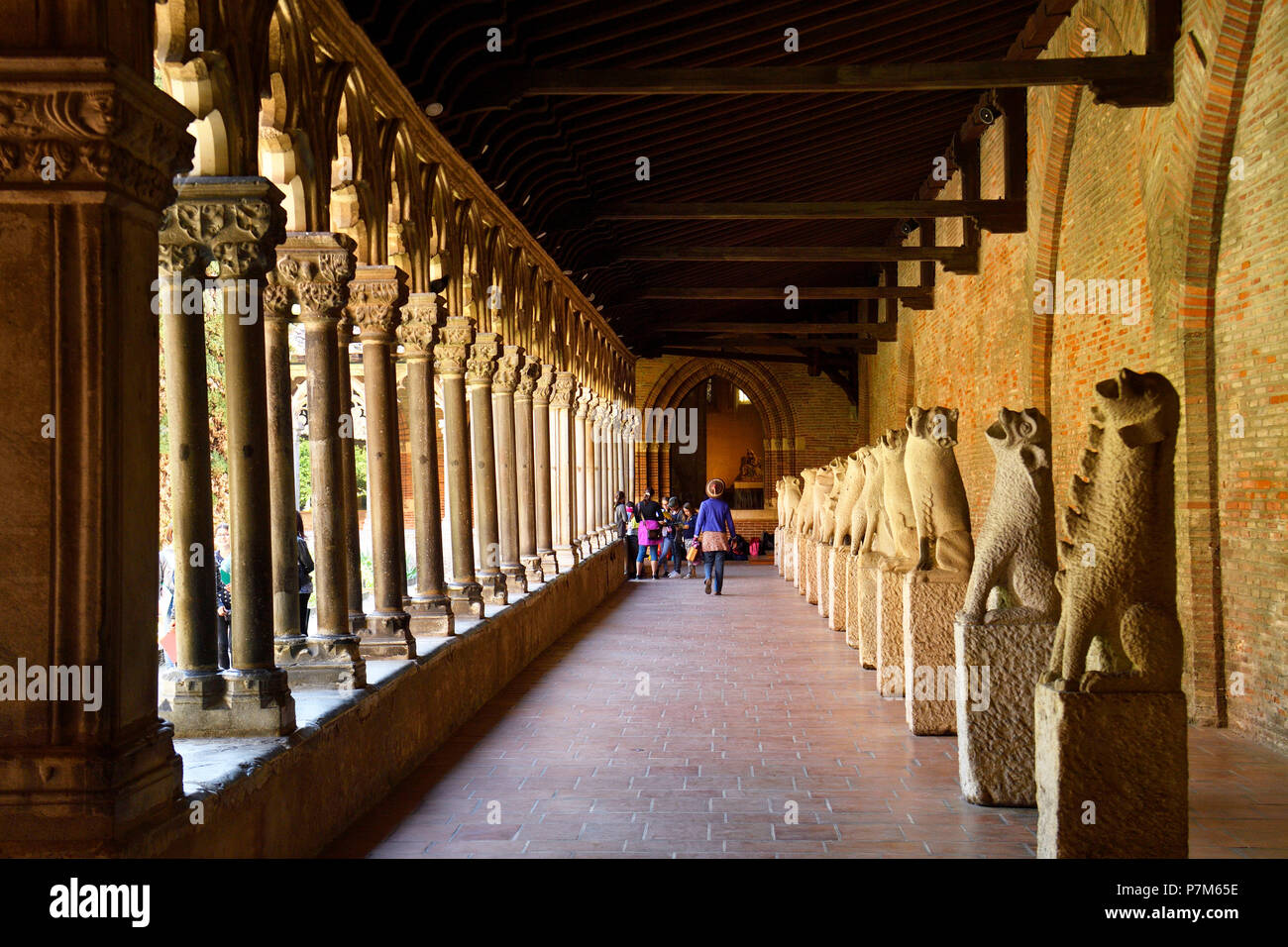 Frankreich, Haute Garonne, Toulouse, Augustins Museum im ehemaligen Augustiner Kloster, Kreuzgang, Wasserspeier aus der Franziskaner Kloster, 13. Jahrhundert Stockfoto